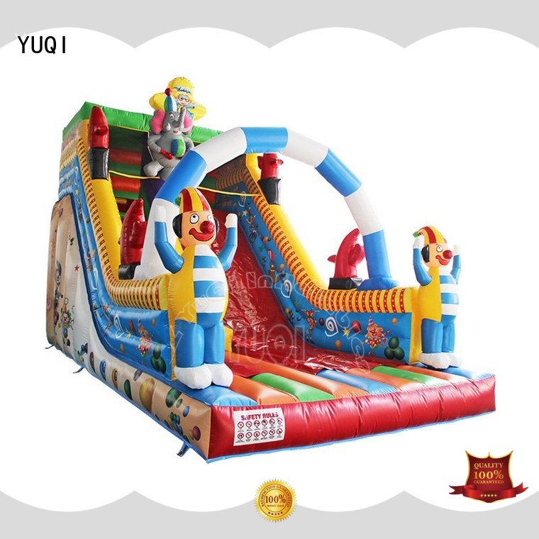 YUQI New inflatable slip and slide customization for festivals