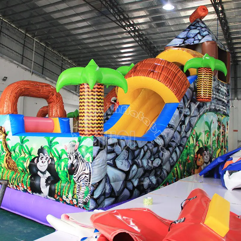 Kids mobile Animal design inflatable amusement park YQ1