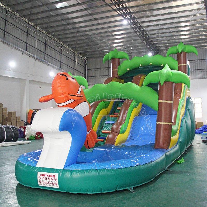 PVC interesting inflatable slide outdoor playground giant