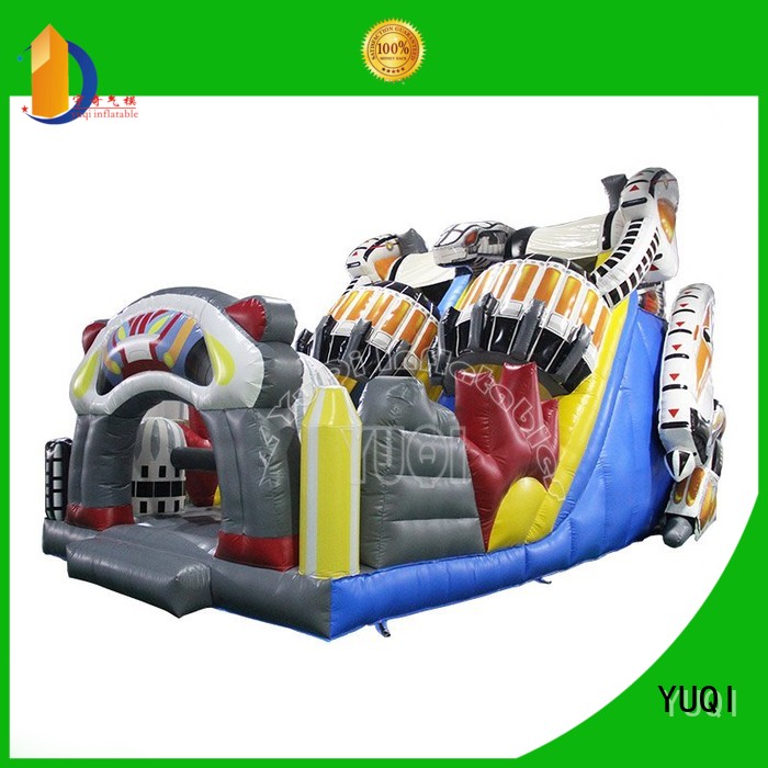 YUQI size inflatable pool slide manufacturer for park