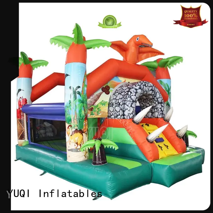 certificate inflatable bounce house slide combo boat for festivals YUQI