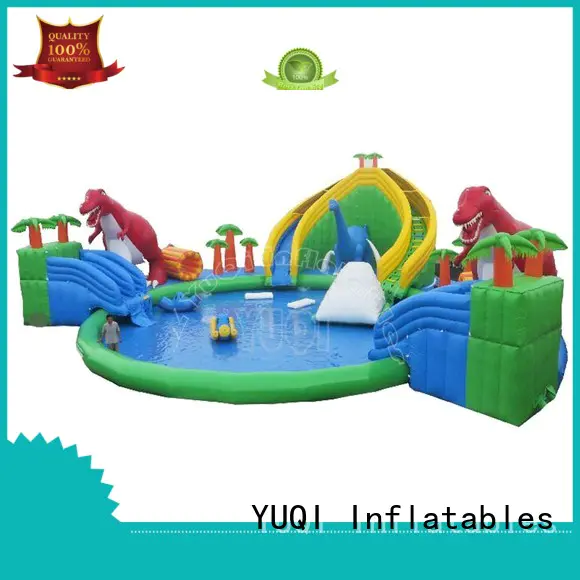 colorful inflatable water playground large supplier for birthday parties