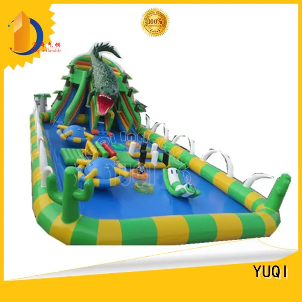 dinosaur colorful kids inflatable water park adults quality YUQI Brand