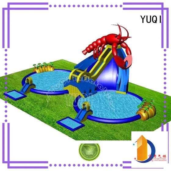YUQI climbing inflatable splash park supplier for carnivals