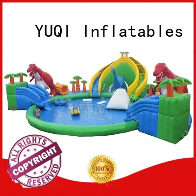 YUQI safety Inflatable land water park manufacturers for birthday parties