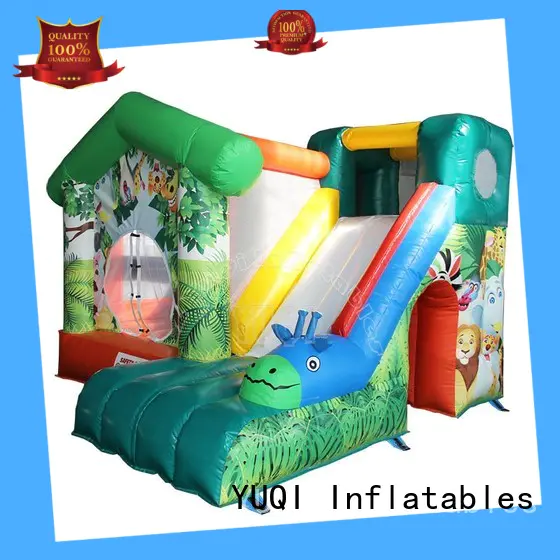 YUQI Custom inflatable bouncer slide combo supplier for churches