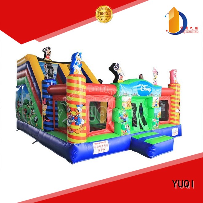 YUQI cartoon kids inflatable park wholesale for birthday parties