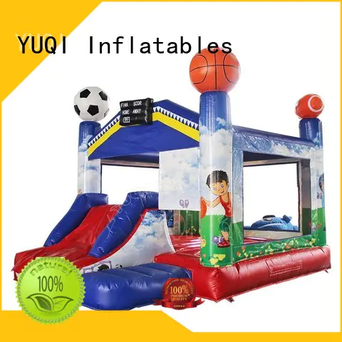 water slide bounce house for adults tunnel tiger bounce house waterslide combo for sale YUQI Brand