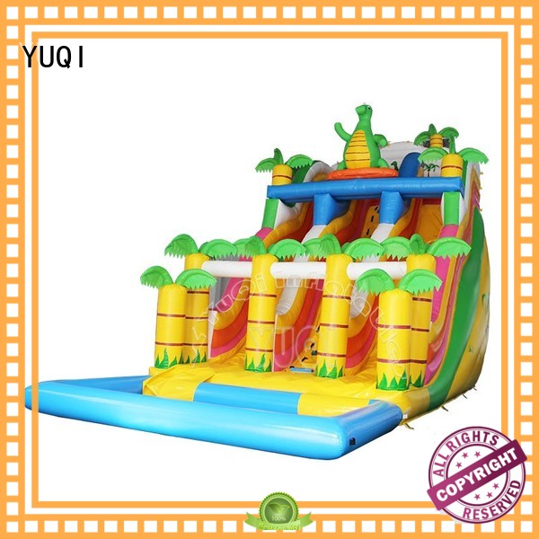 party super YUQI Brand inflatable water slides for adults factory