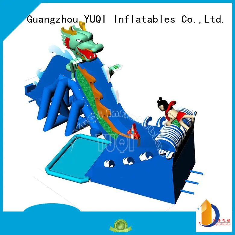 Hot kids inflatable water park slide YUQI Brand