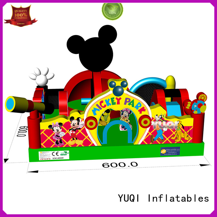 YUQI mouse jump and slide bouncer for sale series for churches