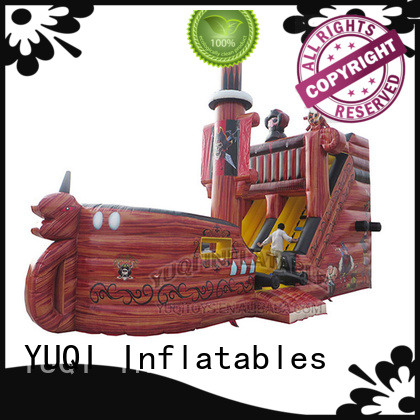 YUQI professional cheap water slide bounce house for sale small for carnivals