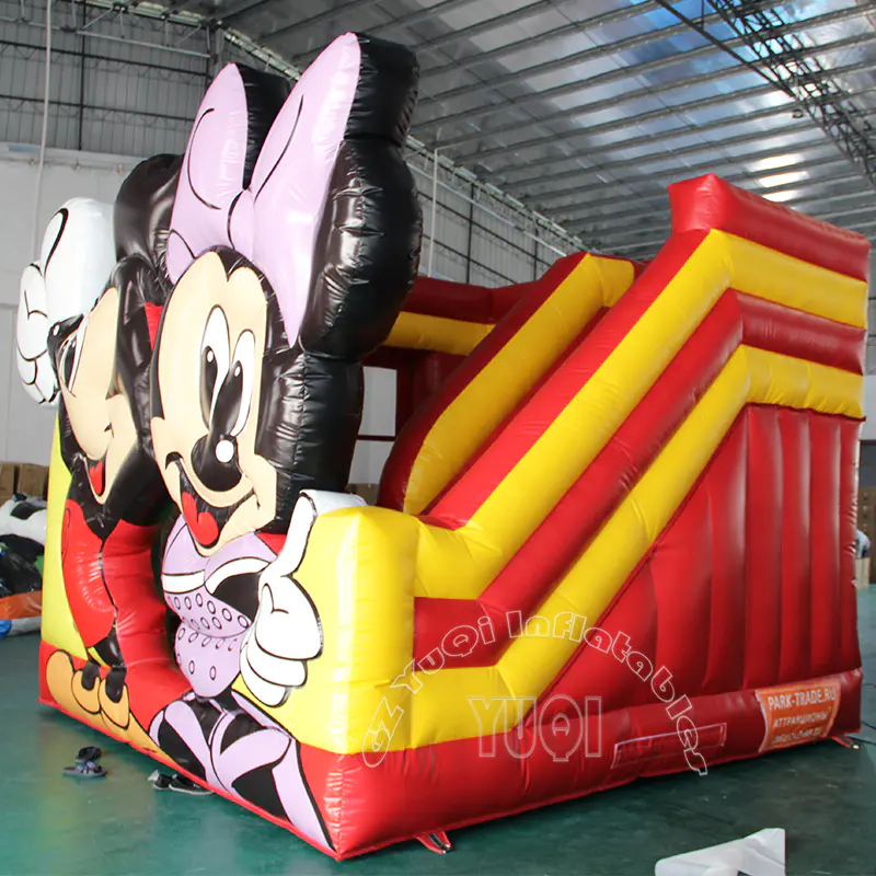YQ12 Kids play Mickey mouse inflatable bouncer with slide