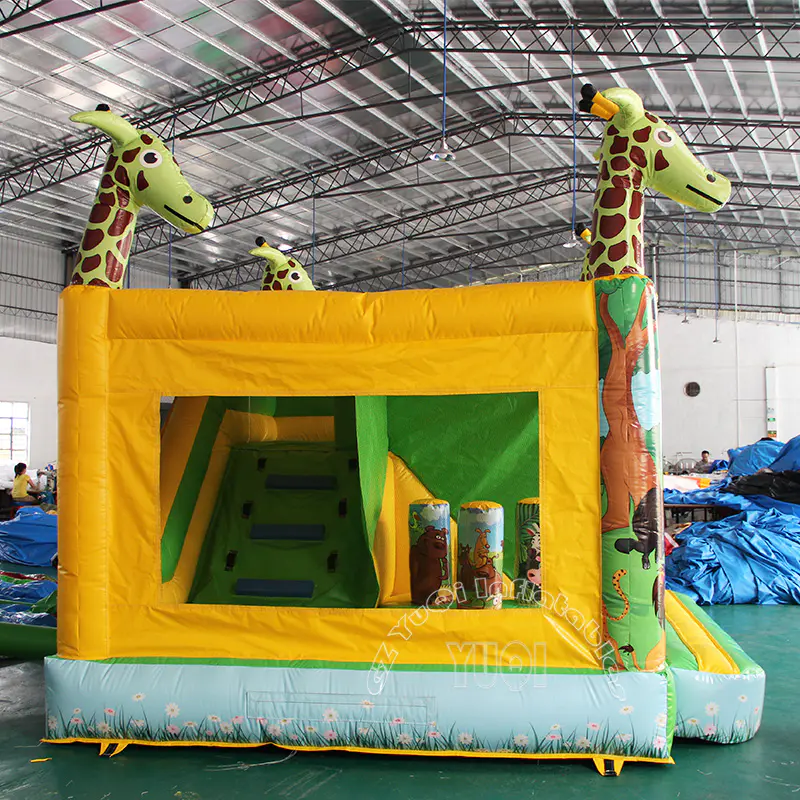 YQ29 Giraffe inflatable bouncer mini castle for kids