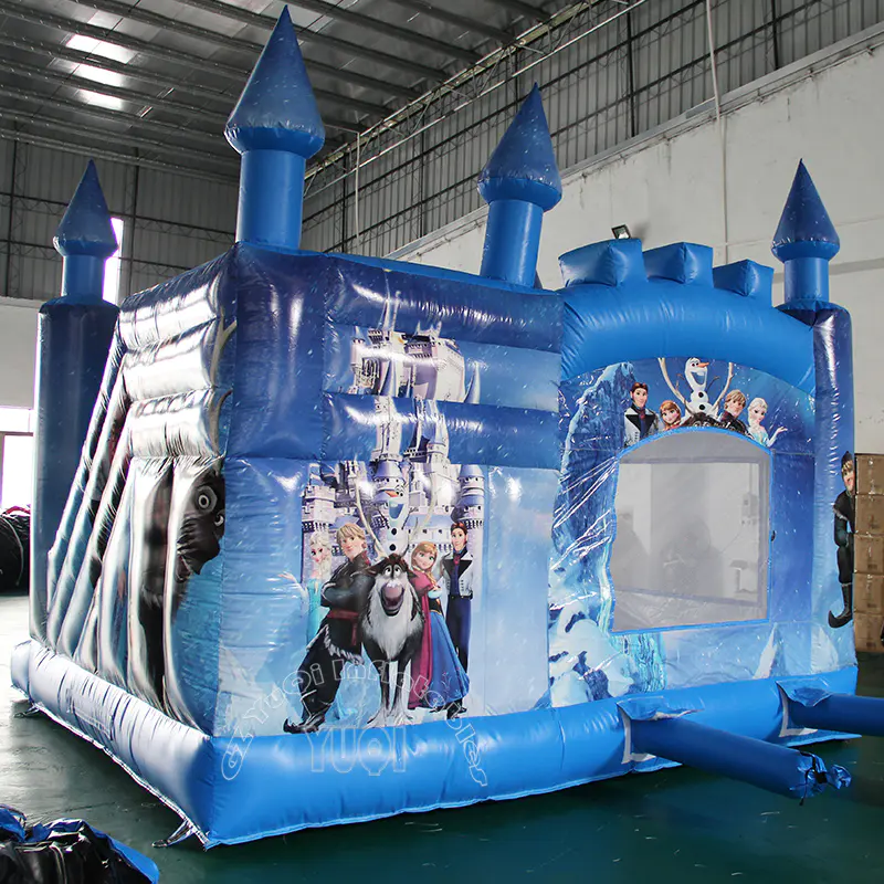 YQ48 Frozen Inflatable bouncer slide combo for kids