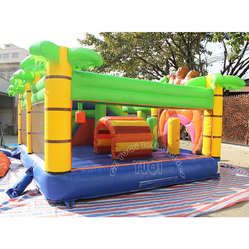 YQ39 Lovely Tiger cartoon Inflatable bouncer slide for kids