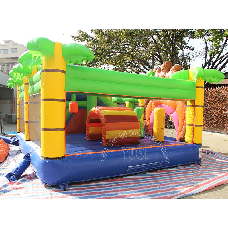 YQ39 Lovely Tiger cartoon Inflatable bouncer slide for kids