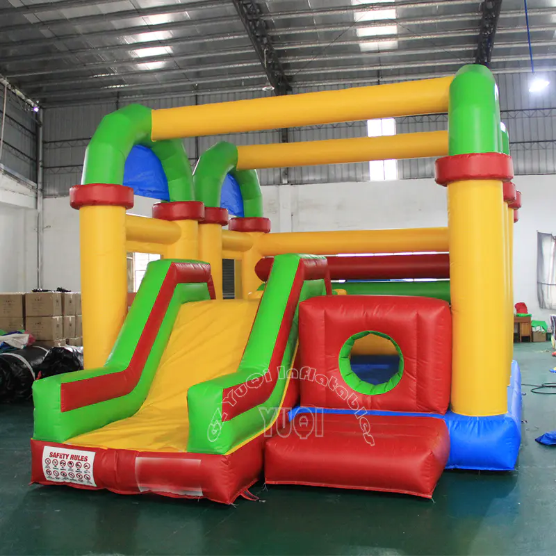 YQ34 Inflatable Double Tunnel Slide Combo inflatable bouncer slide for kids