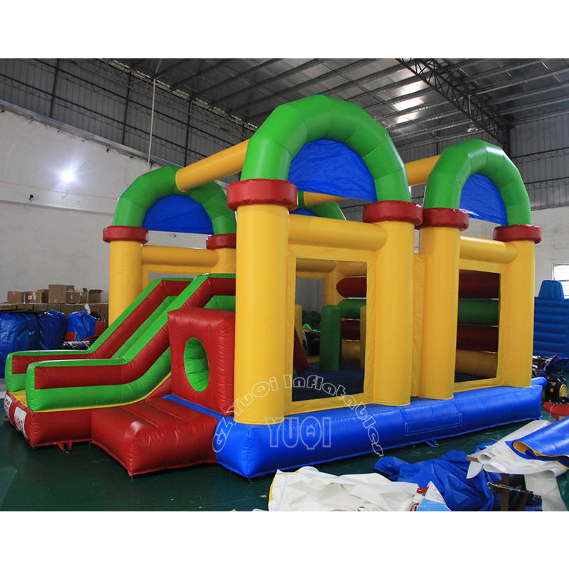 YQ34 Inflatable Double Tunnel Slide Combo inflatable bouncer slide for kids