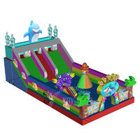 YQ3 PVC Material High Quality Giant Shark Inflatable Playground Amusement Park