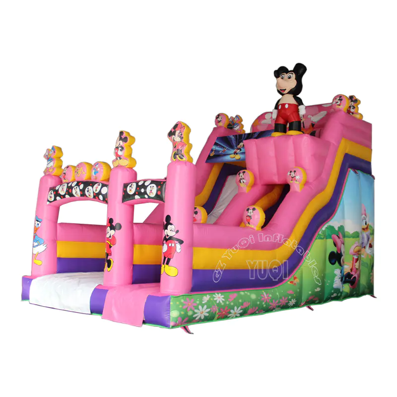 YQ23 Hot sale mickeyy mouse inflatable slide giant slides