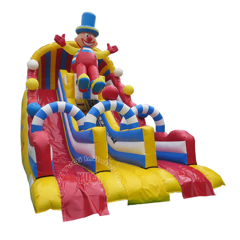 YQ31 Happy Clown Inflatable Slide for kids and adults