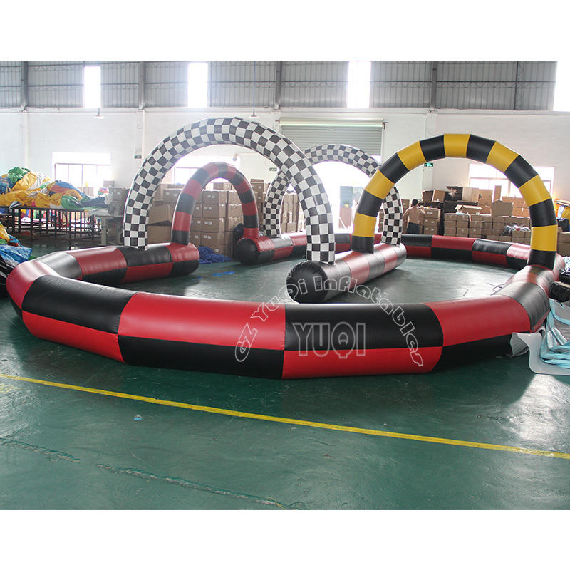 YQ682 Sport go cart inflatable race track for sale