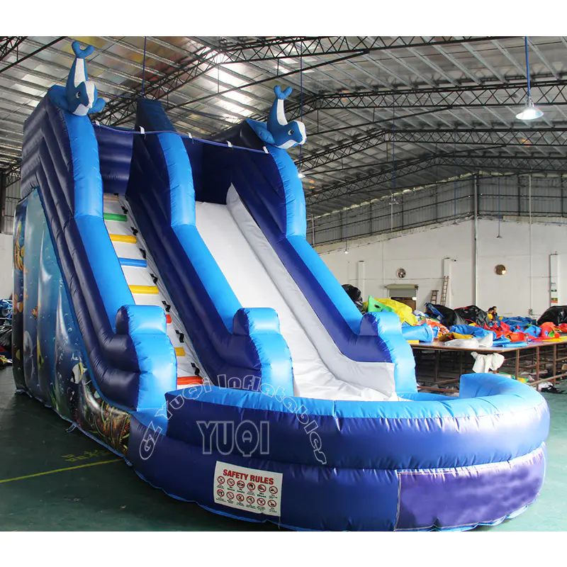 YQ327 Hot sale inflatable slide with pool