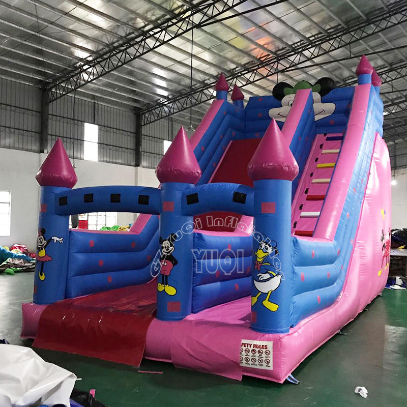 YQ332 Popular Mickey mouse inflatable slide for kids