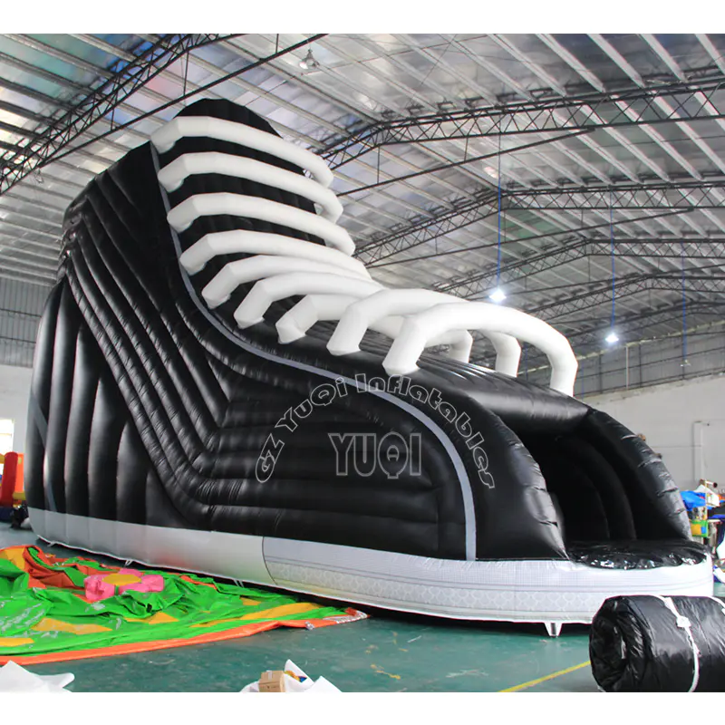 YQ340 New design shoes inflatable slide