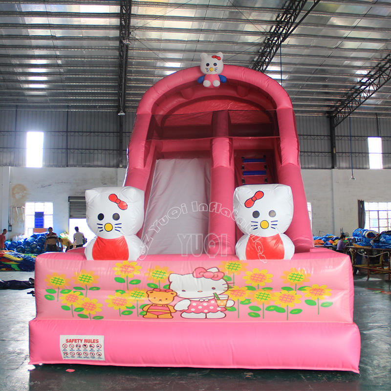 YQ341 New Hello Kittyy Slide Inflatable Slides