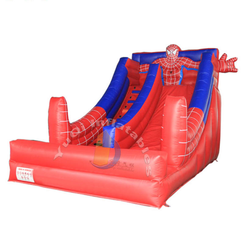 YQ342 Popular spiderman slide inflatable slides