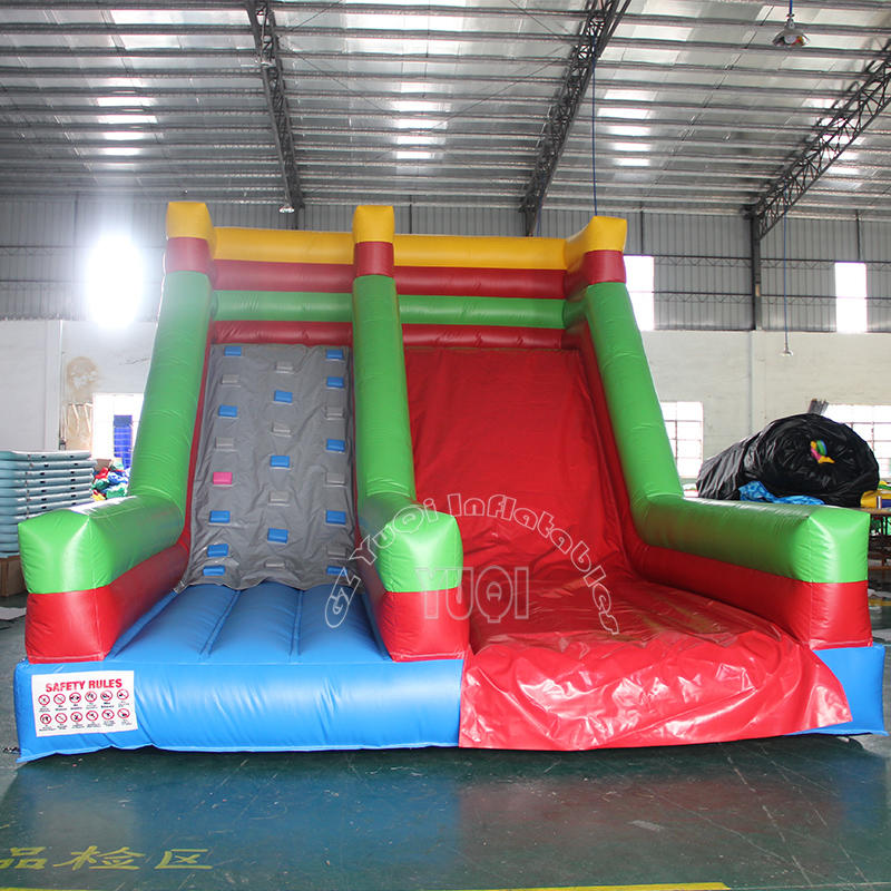 YQ343 Inflatable rock climbing slide inflatable slide with rocket climb