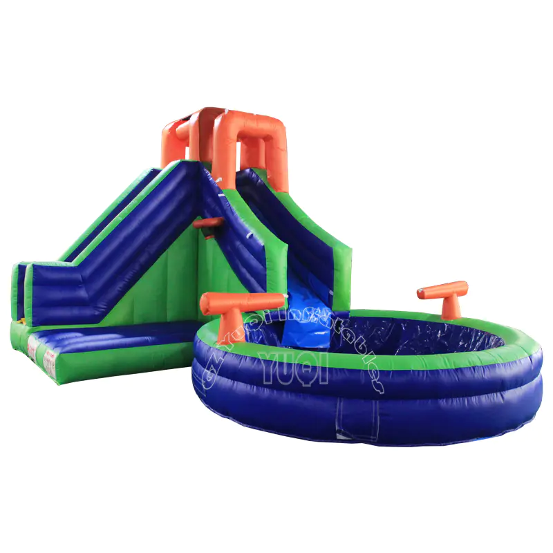 YQ344 Indoor Inflatable Water Slide Kids Playground Slide With Pool