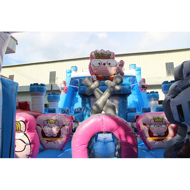 YQ614 Cartoon Soldier Inflatable amusement park for kids