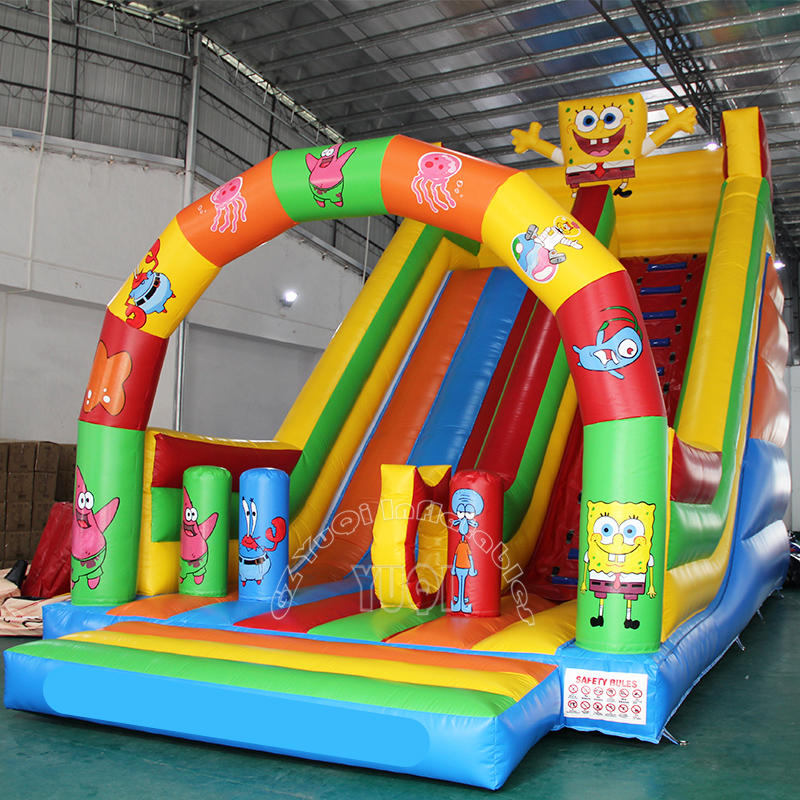 YQ348 Popular SpongeBob inflatable slide for kids