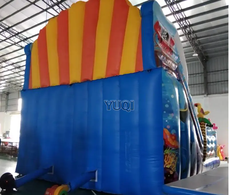 Inflatable pirate slide | inflatable sea world bouncing  jumping slide,