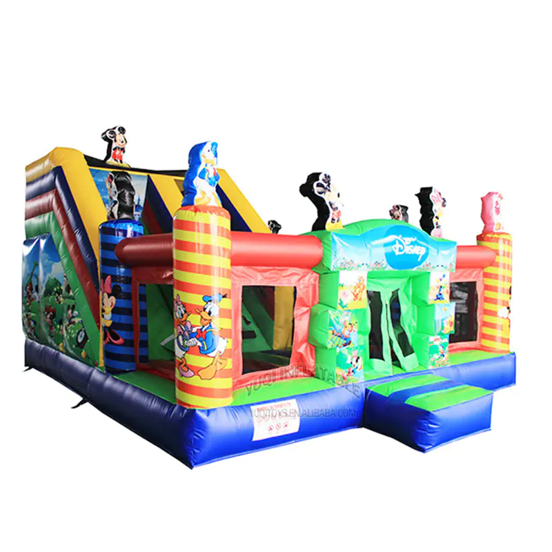 Backyard inflatable Disney Donald Duck Micky Mouse kids combo play ground