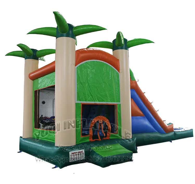 CO22 Tropical forest Comb inflatable bouncing N slide with pool