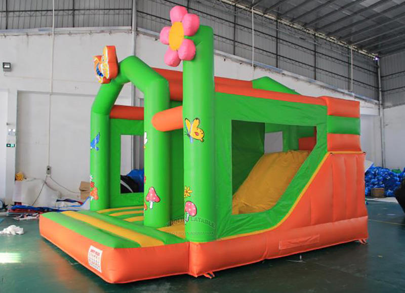 jumping house slide| inflatable bouncer slide combo