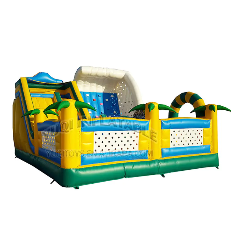 inflatable adult kids bouncing climbing combo play ground