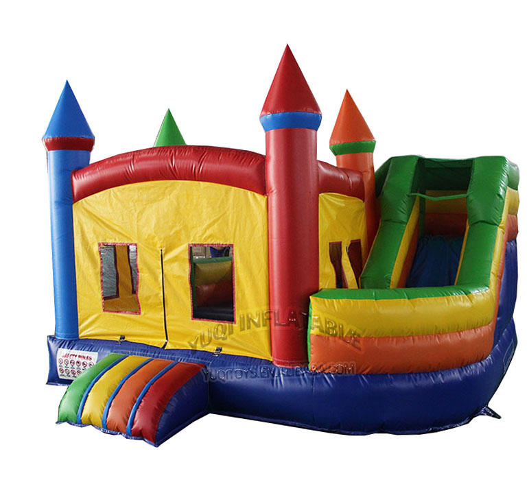 inflatable moonwalk bouncing jumping bouncy castle with slide combo