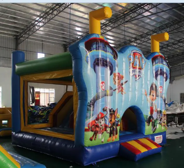 inflatable paw patrol combo bouncing jumping slide combo