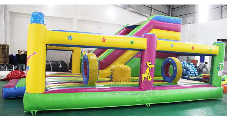 YUQI High quality certificate inflatable elsa frozen combo jumping park