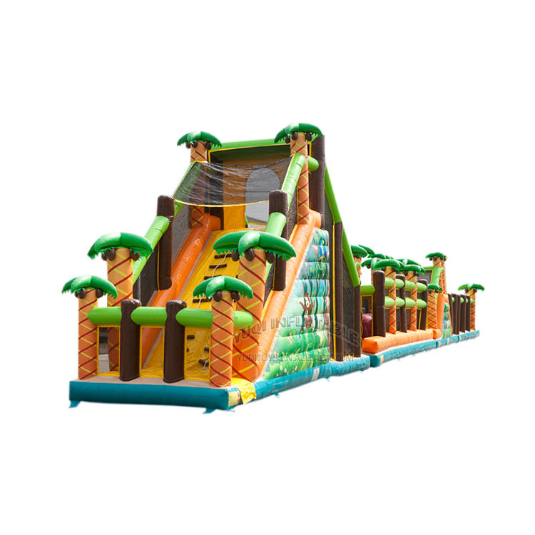 inflatable forest adventure challenge obstacle course