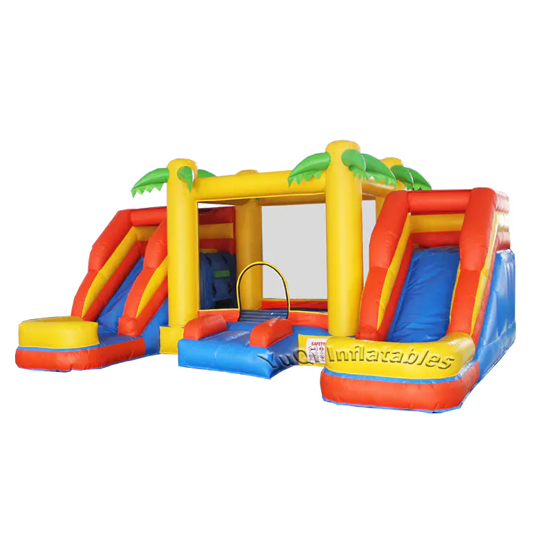 YUQI High quality inflatable water bouncy castle slide for sale