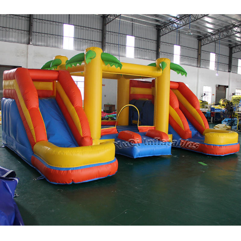 YUQI High quality inflatable water bouncy castle slide for sale