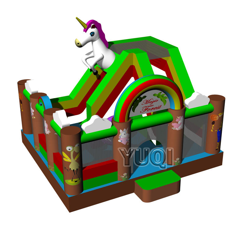 New design inflatable bouncer inflatable Unicorn bouncy slide for kids