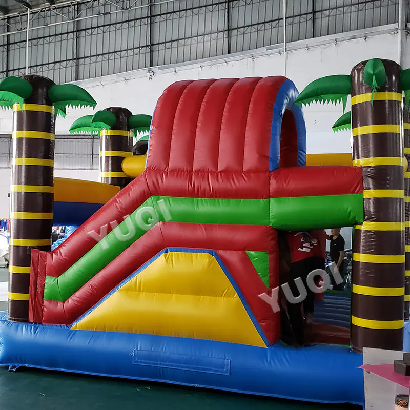YUQI factory monkey inflatable jumping castle bouncer slide for sale