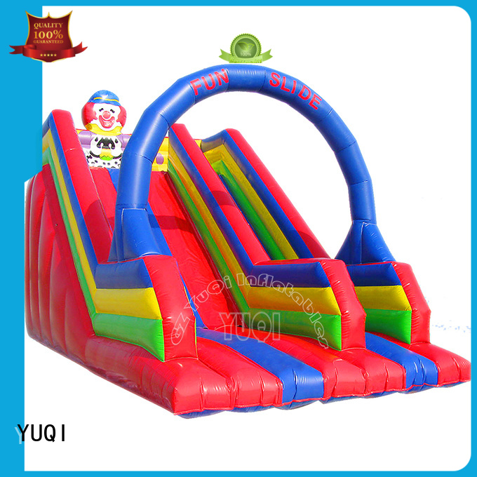YUQI Brand robot outdoor kids Inflatable slide manufacture